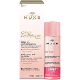 Nuxe Creme Prodigieuse Boost Creme-Gel Multi-Correction Αντιοξειδωτική Κρέμα Ενυδάτωσης 40 ml + Δώρο Very Rose Ελαφρύς Αφρός Καθαρισμού 40 ml