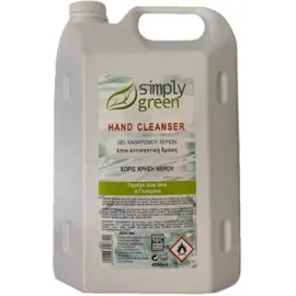 Simply Green Αντισηπτικό Gel Χεριών με 70% Αλκοόλη 4lt