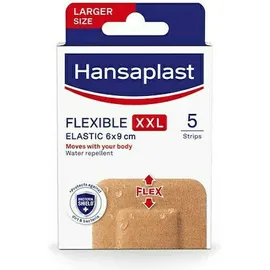 Hansaplast Flexible XXL Elastic Εύκαμπτα - Αδιάβροχα Επιθέματα 6x9cm 5 Τεμάχια
