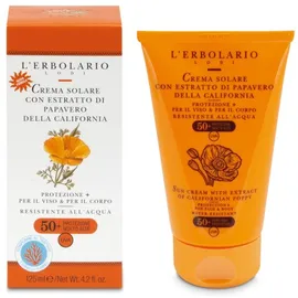 L'Erbolario Sun Cream for Face and Body, Αντηλιακή Κρέμα Με Δράση SPF50+, 125ml