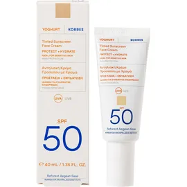 KORRES Yoghurt Tinted Sunscreen Αντηλιακή Κρέμα Προσώπου με Χρώμα SPF50 40ml