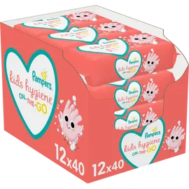 Μωρομάντηλα Pampers Kids Hygiene On-The-Go 12x40 (480τμχ)
