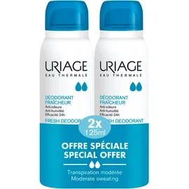 URIAGE Σετ Fresh Deodorant Spray, Αναζωογονητικό Αποσμητικό - 2 x 125ml