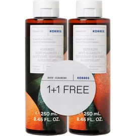 KORRES Grapefruit Sunrise Renewing Body Cleanser Αφρόλουτρο Με Τονωτικό Άρωμα Γκρέιπφρουτ 2x250ml