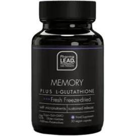 VITORGAN PharmaLead Black Range Memory Plus L-Glutathione Φόρμουλα για Βελτίωση της Μνήμης & Πνευματική Διαύγεια, 30 κάψουλες