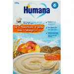 Humana Βρεφική Κρέμα Δημητριακών με Βρώμη & Ροδάκινο για 6m+ 200gr