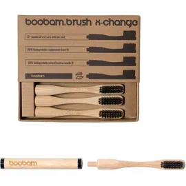 Boobam Boobambrush X-Change Medium Ανταλλακτικές Κεφαλές Χρώμα Μαύρο 4 Τεμάχια