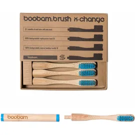 Boobam Boobambrush X-Change Medium Ανταλλακτικές Κεφαλές Χρώμα Μπλε 4 Τεμάχια