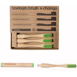 Boobam Boobambrush X-Change Medium Ανταλλακτικές Κεφαλές Χρώμα Πράσινο 4 Τεμάχια