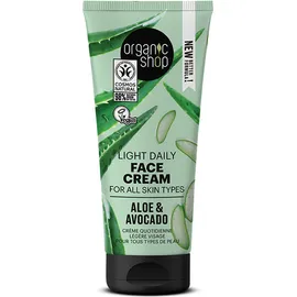 Natura Siberica Organic Shop Light Daily Face Cream For All Skin Types Avocado and Aloe Ενυδατική Κρέμα Προσώπου Ελαφριάς Υφής 50ml