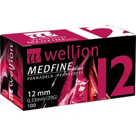WELLION Medfine Plus 12 Βελόνες Πένας Ινσουλίνης 29G 12mm 100τμχ