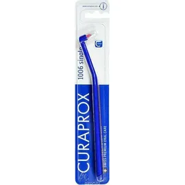 Curaprox CS 1006 Single Ειδική Οδοντόβουρτσα για Σιδεράκια και Εμφυτεύματα Χρώμα:Μπλέ - Κόκκινες Ίνες 1 Τεμάχιο