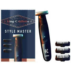 King C. Gillette Style Master Ανδρική Ξυριστική Μηχανή (Τρίμμερ) Για Τα Γένια 1τμχ & Εναλλάξιμα Χτενάκια 3τμχ.