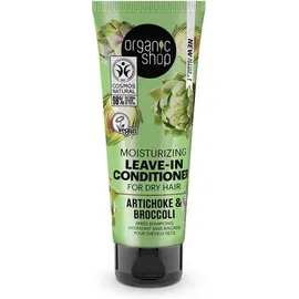 Natura Siberica Organic Shop Moisturizing Leave in Conditioner for Dry Hair Ενυδατικό Μαλακτικό για Ξηρά Μαλλιά με Αγκινάρα & Μπρόκολο 75ml