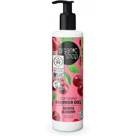 Natura Siberica Organic Shop Softening Shower Gel Cherry and Blueberry Απαλό Αφρόλουτρο με Κεράσι & Μύρτιλο, 280ml