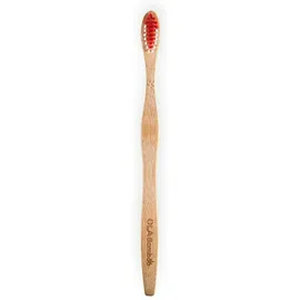Ola Bamboo Adult Toothbrush Soft Οδοντόβουρτσα Από Μπαμπού Κόκκινη 1 τεμάχιο