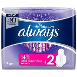 Always Promo Ultra Platinum Super Size 2 Σερβιέτες Με Φτερά, 7τεμ