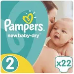 Pampers Πάνες Νο2 New Baby-Dry 3-6kg 22πανες