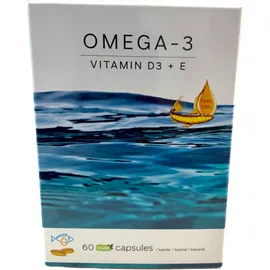 Vencil Omega 3 - Vitamin D3 + E Συμπλήρωμα Διατροφής Ωμέγα 3 60 Κάψουλες