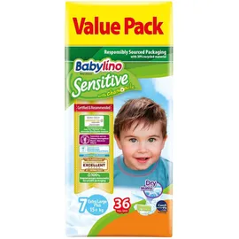 Babylino Sensitive No.7 Value Pack (15+kg) Βρεφικές Πάνες, 36τεμ