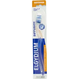 Elgydium Diffusion Souple Soft Οδοντόβουρτσα Μαλακή Μπλε 1 Τεμάχιο