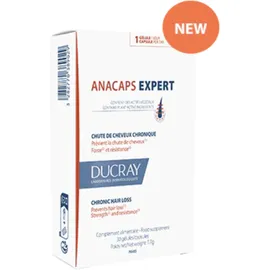 Ducray Anacaps Expert Συμπλήρωμα Διατροφής για την Χρόνια Τριχόπτωση 30 Κάψουλες -15% Επί της Λιανικής