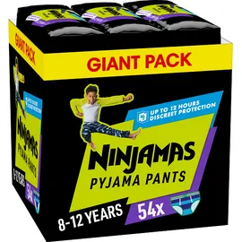 Πάνες Pampers Ninjamas Pyjama Night Pants Monthly Pack 54 τεμ. για Αγόρια 8-12 ετών (27-43kg)