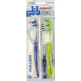 Inaden Crystal Toothbrush Medium 1τεμ. + Δώρο Inaden White Medium Οδοντόβουρτσα Λεύκανσης 1τεμ