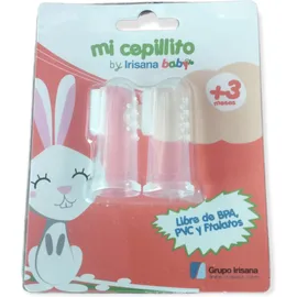 Βρεφική Οδοντόβουρτσα Δαχτύλου Irisana Mi Cepillito για 3+μηνών 2 Τεμάχια