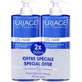 Uriage Promo DS Shampoo Σαμπουάν για Όλους τους Τύπους Μαλλιών, 2x500ml