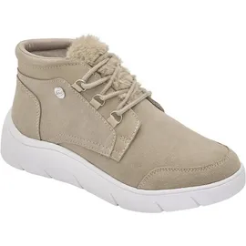 Scholl La Thuile Beige Γυναικεία Ανατομικά Μποτάκια Μπεζ με Λεπτομέρειες από Γουνάκι [F296141002]