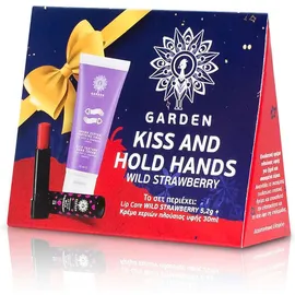 GARDEN Kiss & Hold Hands Πακέτο Lip Care Wild Strawberry, 5.2g & Κρέμα Χεριών Πλούσιας Υφής, 30ml