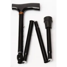 Medico Σπαστό Μεταλλικό Μπαστούνι Μαύρο 1 Τεμάχιο