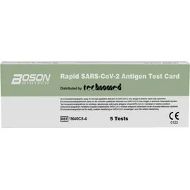 Boson Rapid SARS-CoV-2 Antigen Test Αυτοδιαγνωστικό Τεστ Ταχείας Ανίχνευσης Αντιγόνων με Ρινικό Δείγμα 5τμχ
