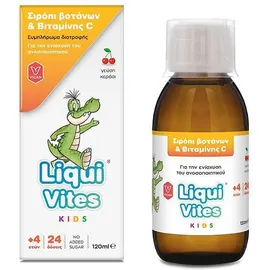 Vican Liqui Vites Kids Παιδικό Σιροπι Βοτανων & Vit-c με Γεύση Κεράσι 120ml