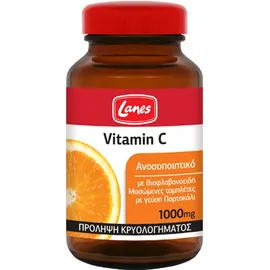 LANES Vitamin C 1000mg με βιοφλαβονοειδή 60 μασώμενες ταμπλέτες