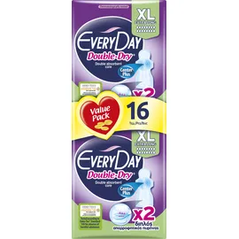 Every Day Σερβιέτες Hyperdry Double Dry Ultra Plus Extra Long Value Pack 16 τεμ.