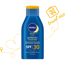 NIVEA SUN Protect & Hydrate SPF 30 Lotion, Αντηλιακό για πρόσωπο & σώμα, 30ml, TRAVEL SIZE