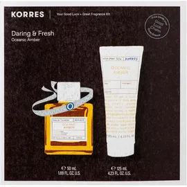 KORRES Σετ Daring & Fresh, Oceanic Amber Eau De Toilette - 50ml & Aftershave Balm - 125ml