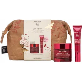 APIVITA Σετ Lift Me Up, Wine Elixir Rich Cream - 50ml & Δώρο Eye & Lip Cream - 15ml