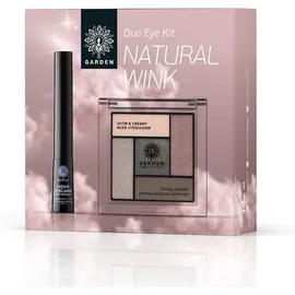 GARDEN Σετ Duo Eye Kit, Natural Wink, Liquid Eyeliner Waterproof Brown 02 - 4ml & Satin And Creamy Nude Eyeshadow No1 - 6gr