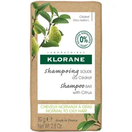 KLORANE Solid Shampoo Cedrat, Στερεό Σαμπουάν με Κίτρο - 80gr