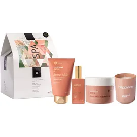PANTHENOL EXTRA Σετ Spa Gift Away Bare Skin, Eau De Toilette - 50ml, 3in1 Cleanser - 200ml, Superfood Body Mousse - 230ml, Happiness Soy Candle - 170gr