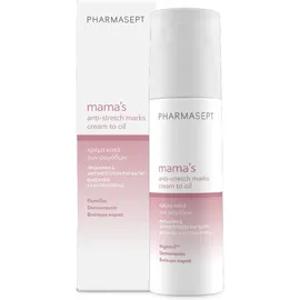 PHARMASEPT Mama's Anti-stretch Marks Cream to Oil, Πλούσια Κρέμα Πρόληψης & Αντιμετώπισης των Ραγάδων - 150ml