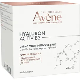AVENE Hyaluron Activ B3 Night Cream,  Εντατική Αντιρυτιδική Kρέμα Nύχτας - 40ml