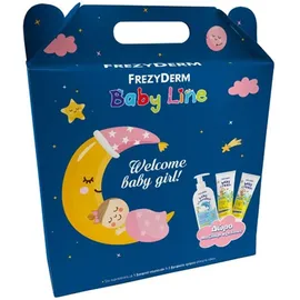 FREZYDERM Σετ Welcome Baby Girl, Baby Shampoo - 300ml, 2x Baby Cream - 175ml & Δώρο Μαξιλάρι Αγκαλιάς