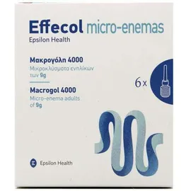 Epsilon Health Micro-Enemas Macrogol Adults 4000 6 x 9gr