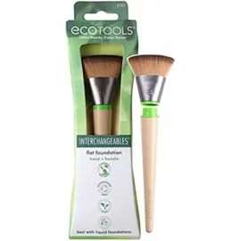 Ecotools Flat Foundation Interchangeables Makeup Brush For Flawless Liquid And Cream Foundation