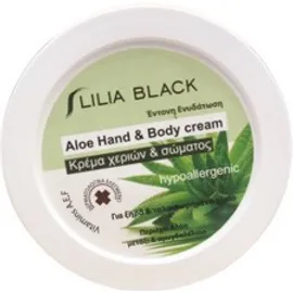 LILIA BLACK Aloe Hand &amp; Body Cream Κρέμα Χεριών &amp; Σώματος με Αλόη 200ml