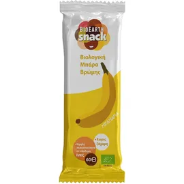 Bioearth Snack Βιολογική Μπάρα Βρώμης Μπανάνα 60gr